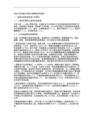 2024年实施乡村振兴战略情况的报告.docx