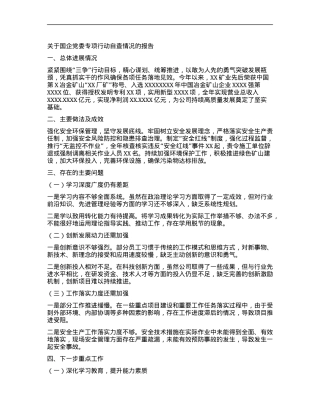 关于国企X委专项行动自查情况的报告.docx