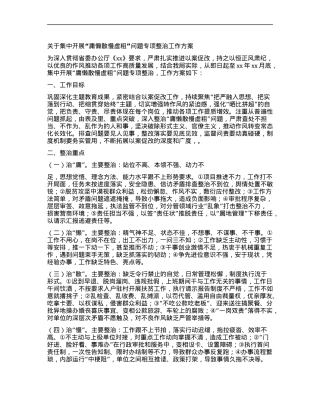 关于集中开展“庸懒散慢虚粗”问题专项整治工作方案.docx