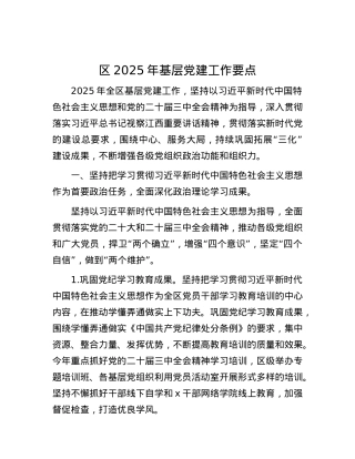 区2025年基层X建工作要点.docx