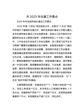 市2025年住建工作要点.docx