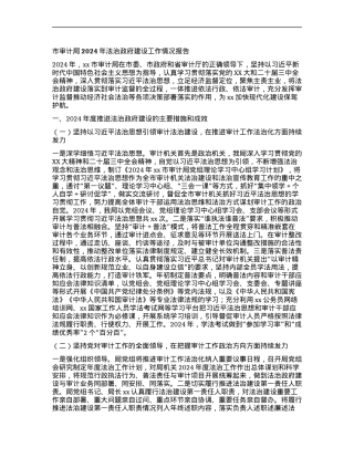 市审计局2024年法治政府建设工作情况报告.docx