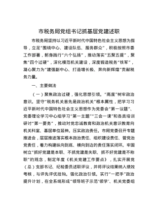 市税务局X组书记抓基层X建述职 (2).docx