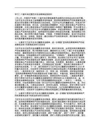 学习二十届中央纪委四次全会精神发言材料.docx