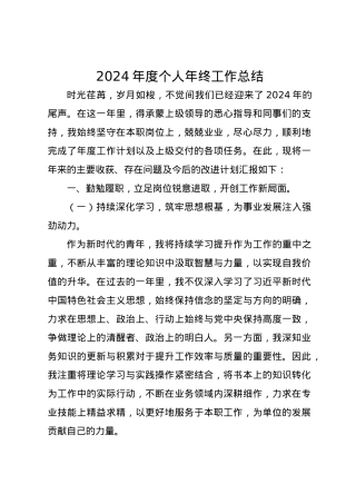2024年度个人年终工作总结.docx