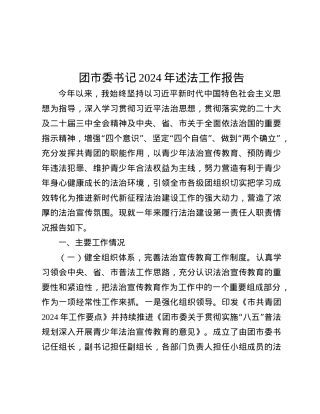 团市委书记2024年述法工作报告.docx
