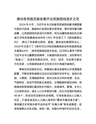 推动各民族互嵌发展开出民族团结进步之花.docx