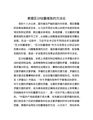 掌握区分轻重缓急的方法论.docx