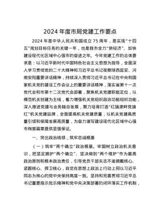 2024年度市局党建工作要点.docx