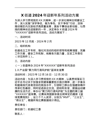 X街道2024年迎新年系列活动方案.docx