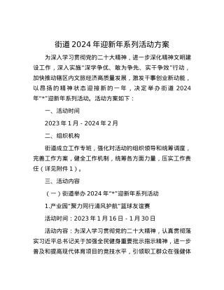 街道2024年迎新年系列活动方案.docx