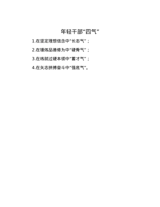 年轻干部“四气”.docx