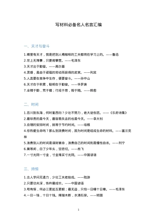 【引用名人】名人名言汇编.doc