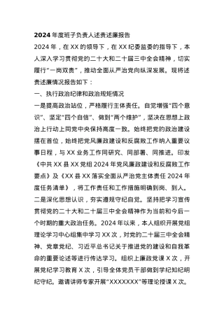 2024年度班子负责人述责述廉报告.docx
