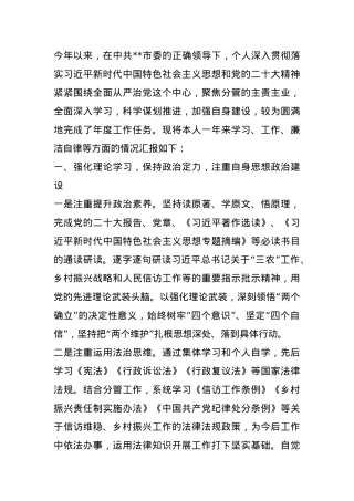 市委副书记2024年度述职述廉报告 (2).docx
