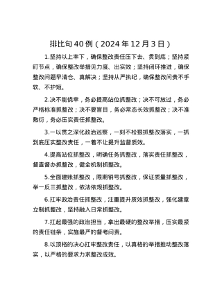 排比句40例（2024年12月3日）.docx