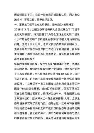 旗长在2024年旗委理论学习中心组习近平生态文明思想专题研讨会上的发言.docx