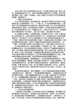 法院党组书记2024年度抓党建述职报告.docx