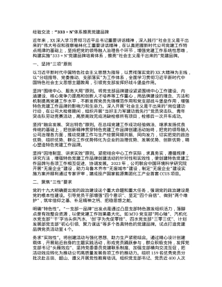 经验交流：“333+N”体系擦亮X建品牌.docx