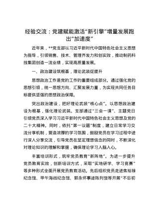 经验交流：X建赋能激活“新引擎” 增量发展跑出“加速度”.docx