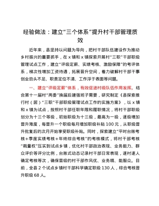 经验做法：建立“三个体系”提升村干部管理质效.docx