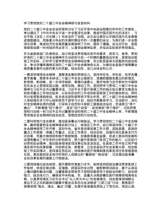 理论中心组学习会上学习贯彻X的二十届三中全会精神研讨发言材料 (2).docx