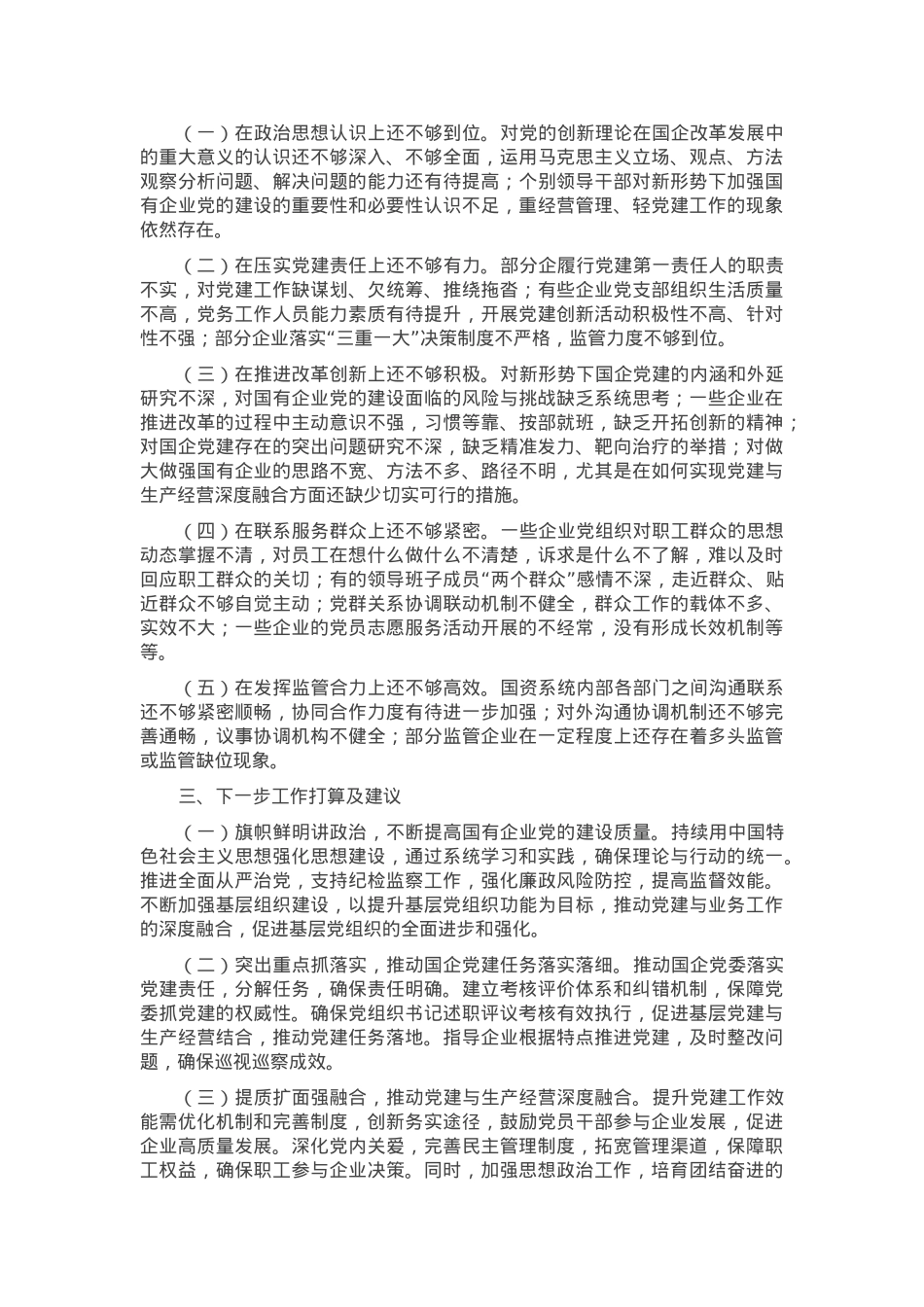 市国资委党委2024年党建工作总结及2025年工作计划.docx_第2页
