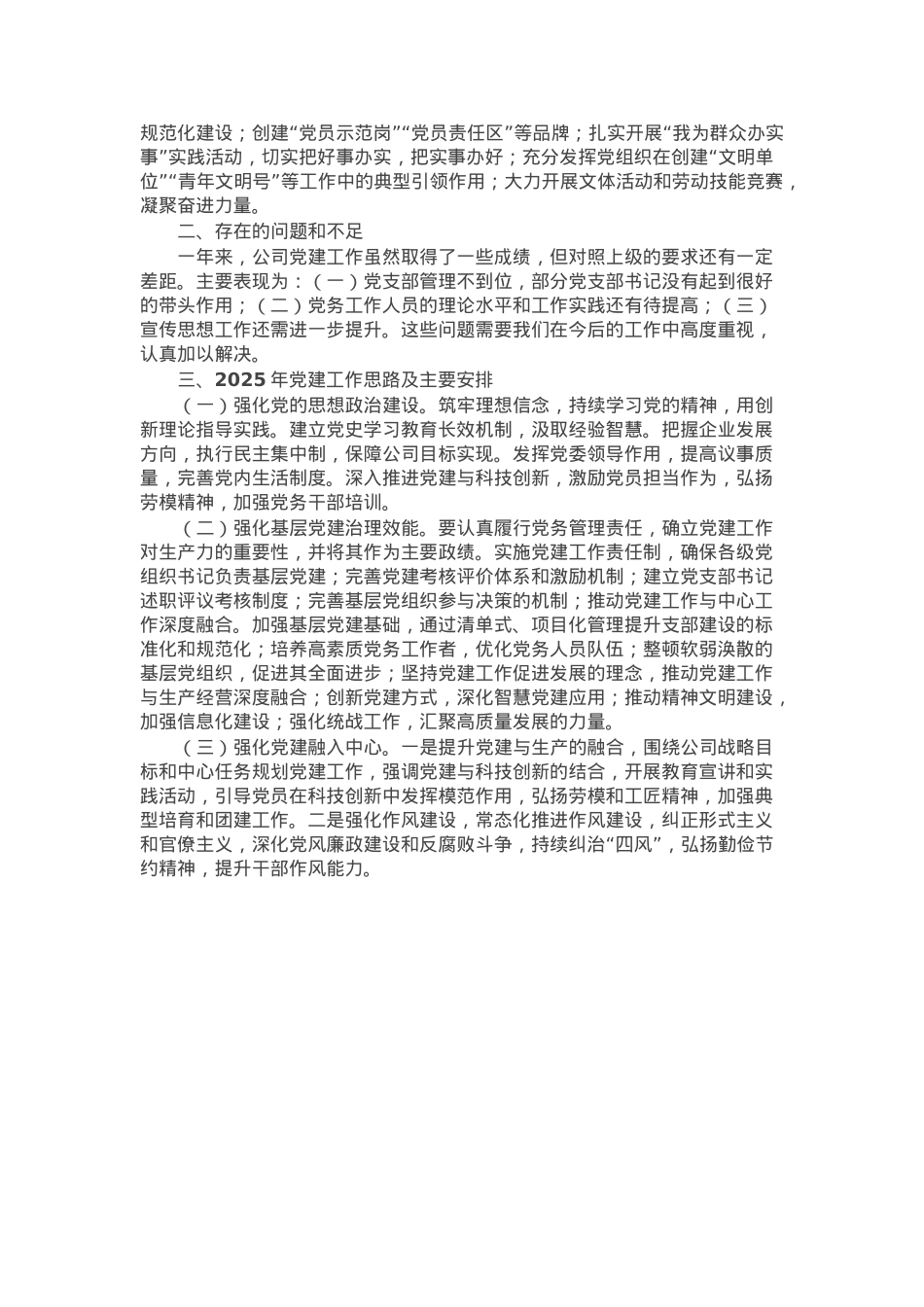 2024年党建工作总结和2025年的工作计划.docx_第2页