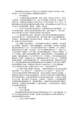县水务局2024年度述法报告.docx