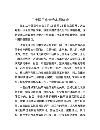 二十届三中全会心得体会.docx