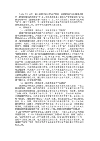 党支部书记2024年度上半年党建述职报告.docx