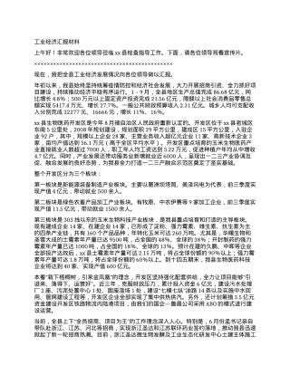 工业经济汇报材料.docx