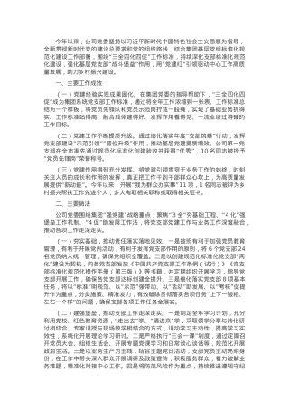关于推进支部标准化规范化建设工作情况的报告.docx