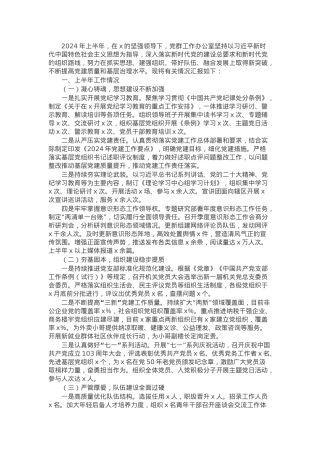党群工作办公室2024年上半年工作总结.docx