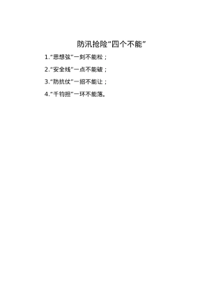 防汛抢险“四个不能”.docx