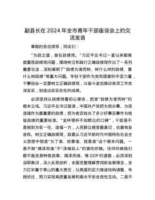 副县长在2024年全市青年干部座谈会上的交流发言.docx