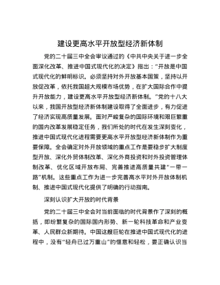 建设更高水平开放型经济新体制.docx