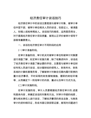 经济责任审计谈话技巧.docx