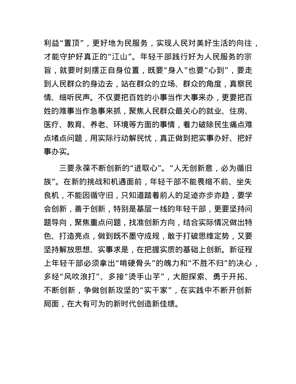 青年干部理论学习发言材料.docx_第2页