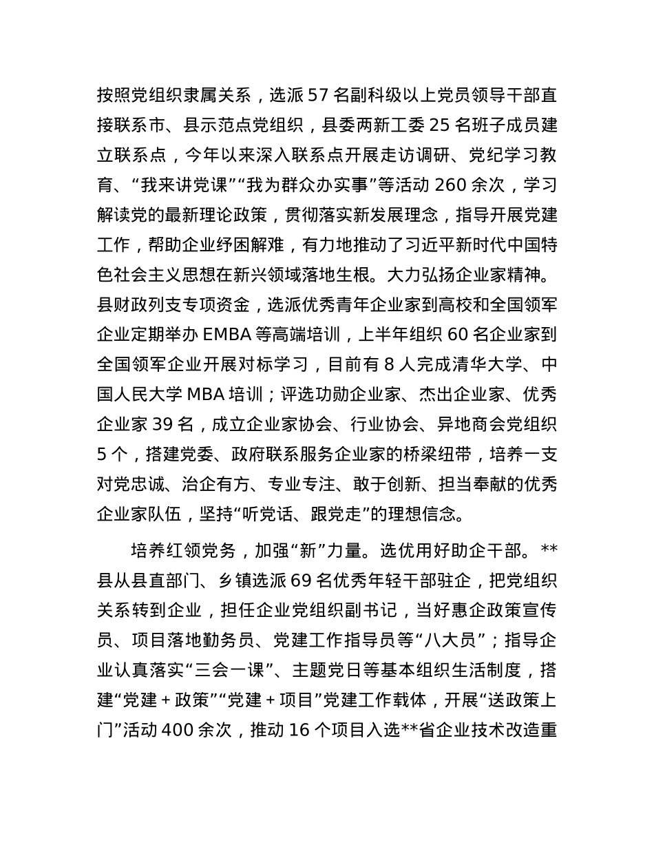 在2024年上半年全市新兴领域党建工作专题推进会上的交流发言.docx_第2页