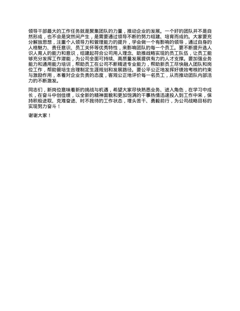 在公司新任领导干部座谈会上的讲话.docx_第2页