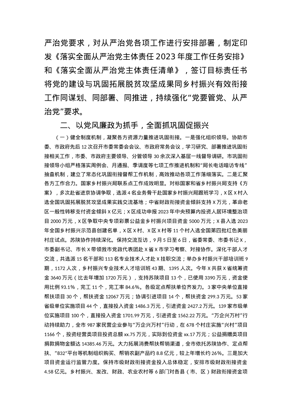 2023年度党风廉政建设工作情况的报告.docx_第2页