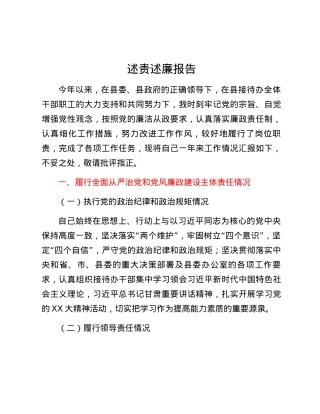 述责述廉报告 (7).docx