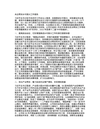 央企帮扶乡村振兴工作报告.docx