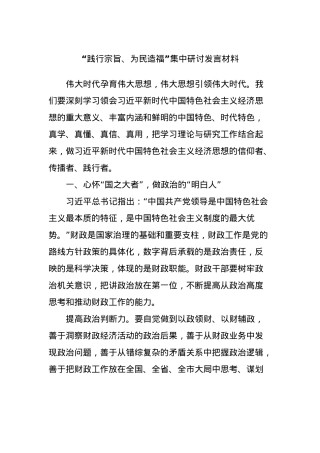“践行宗旨、为民造福”集中研讨发言材料.docx