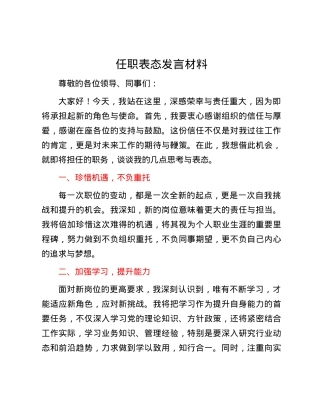 任职表态发言材料.docx
