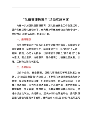 “队伍管理教育年”活动实施方案.docx