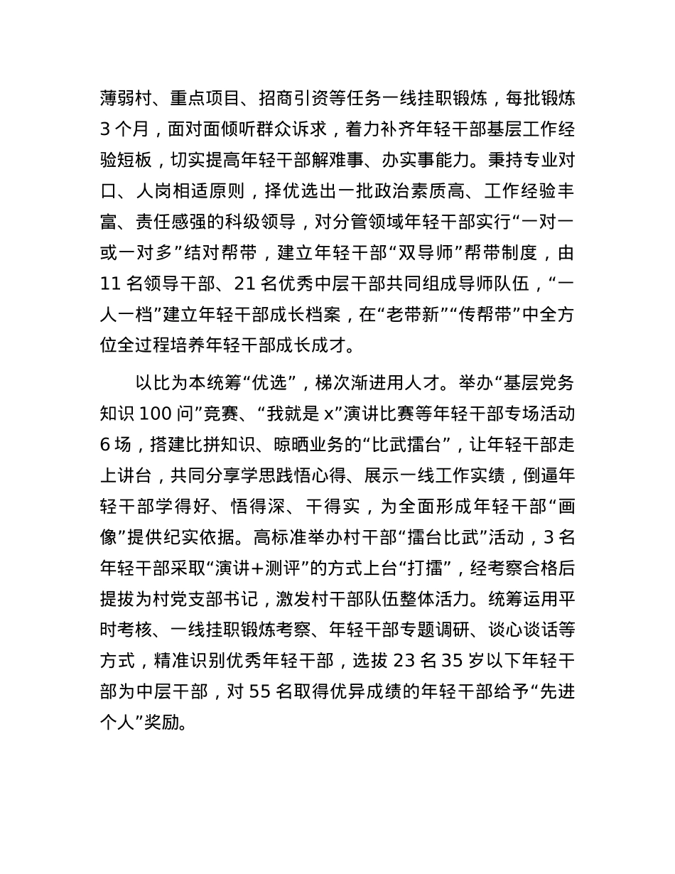 经验交流：“全过程式”培育体系 打造“硬核”年轻干部队伍.docx_第2页