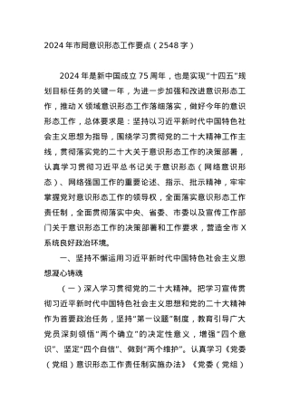 2024年市局ysxt工作要点.docx