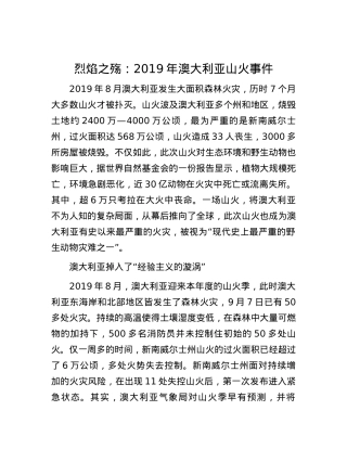 烈焰之殇：2019年澳大利亚山火事件(1).docx